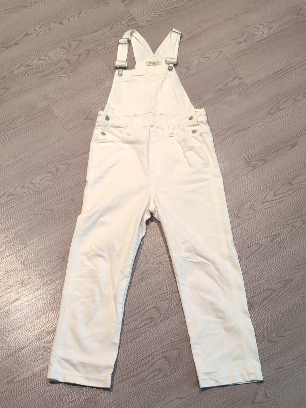 Madewell White Women's Denim Overalls